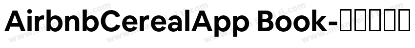 AirbnbCerealApp Book字体转换